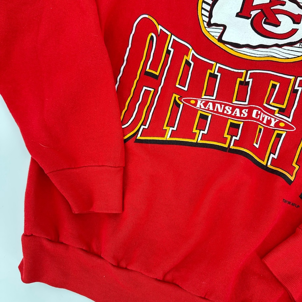 Vintage 1995 Kansas City Chiefs Crewneck Sweatshirt Oneita Power Sweats Size L - Picture 3 of 9